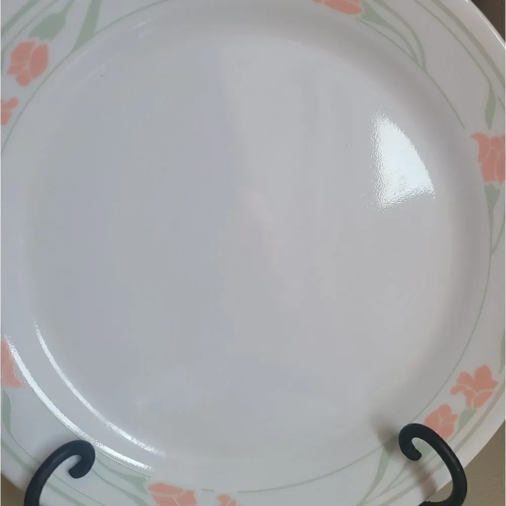 Corelle peach garland pattern 2 pcs dinner plates